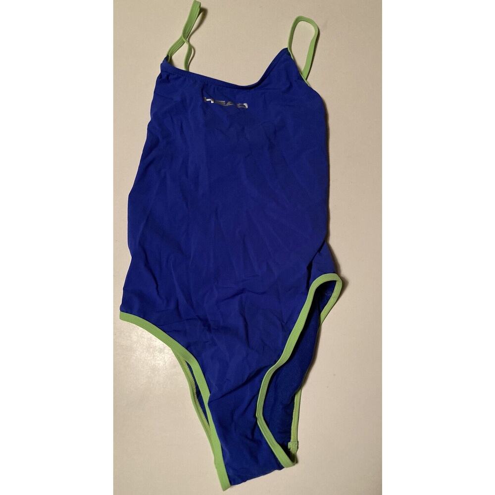 HEAD Womens Swimming Swimsuit LiquidPower Tropic Lady. Royal Size 28. Open Box